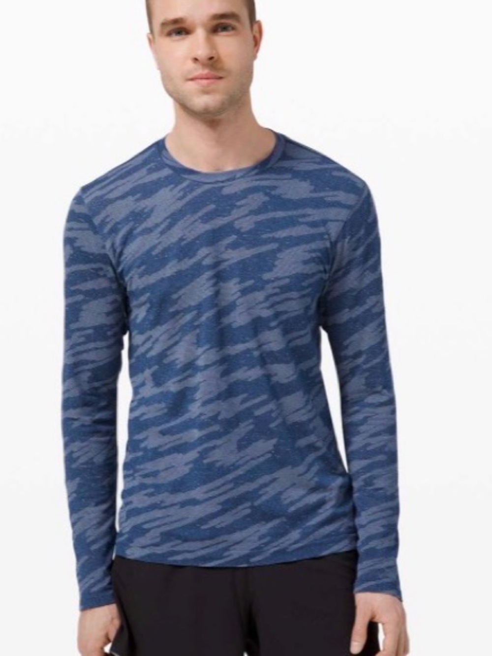 Lululemon Metal Vent Breathe Long Sleeve - Tempest Blue in L
